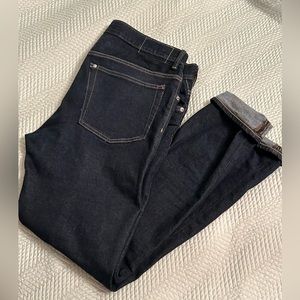 H&M slim fit dark denim jeans 36 x 32 in great condition